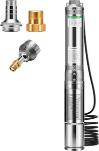 VIVOSUN 0.5HP/1HP/2HP Deep Well Pump Submersible Pump Stainless Steel IP68 - Picture 1 of 17