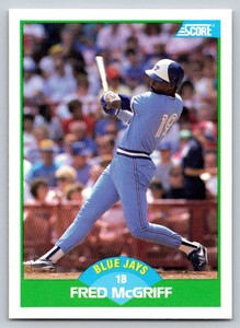 1989  Score #6 Fred McGriff Toronto Blue Jays