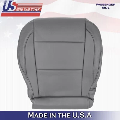 2005 to 2015 For Nissan Armada Titan Passenger Bottom Leather Seat Cover Gray - Image 1 of 4
