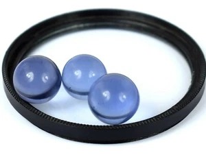 Lotto Palla Pietra Rotonda Investment Grade 48 Ct.+/3 Pz blu tanzanite - Foto 1 di 8