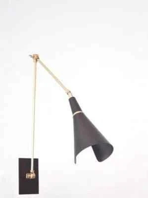 Lámpara de pared de latón hecha a mano de inspiración vintage SCICCOSO, lámpara de pared hecha a mano Foto 1 de 4