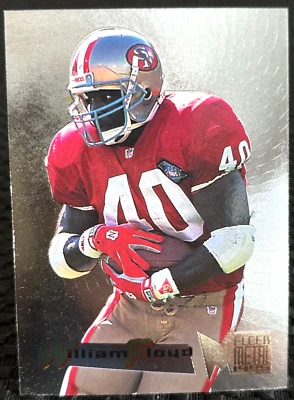 San Francisco 49ers William Floyd 1995 Fleer Metal Silver Flasher Insert #17 - Image 1 of 2