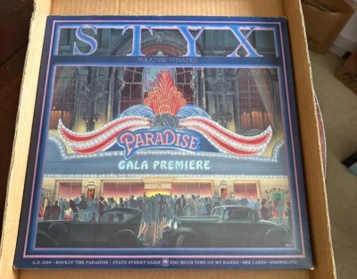 Styx Paradise Theater LP RECORD A&M Etched Vinyl Gatefold - Image 1 of 2
