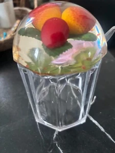 Fancy Clear Jam Container with Spoon - Picture 1 of 4