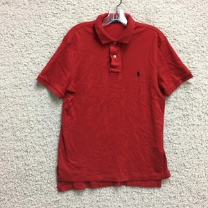 Polo Ralph Lauren Hemd Medium Erwachsene Rot Kurzarm Golf Pony Modern Fit Herren M - Bild 1 von 9