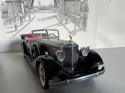 Franklin Mint Packard 1934 Convertible Sedan schwarz/silber limited 1:24 OVP - Bild 1 von 4