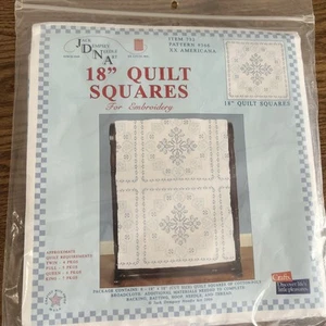 “Americana” Jack Dempsey Needle Art 18" White Quilt Blocks Item732 Pattern 366 - Picture 1 of 7