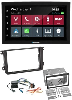 Blaupunkt 2DIN MP3 USB Bluetooth DAB Autoradio für Skoda Fabia Octavia II Rapid - Bild 1 von 4