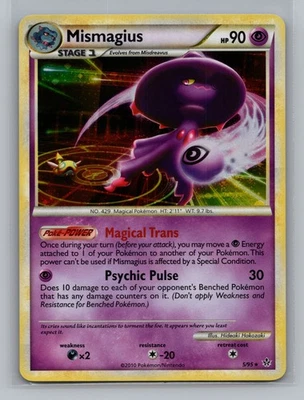 Pokemon HGSS Unleashed Mismagius Holo Rare - LP #5/95 10019 - Image 1 of 2