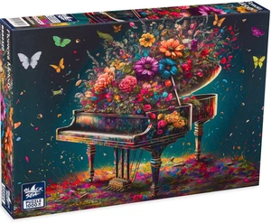 NEW Black Sea 1000 Pieces Jigsaw Puzzle Flowers Melody - Picture 1 of 2