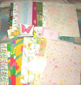 Riesiges Konvolut Vintage 80er-90er Jahre aktuelle Co. Marken Geschenkpapier & Karten alles neu - Bild 1 von 4