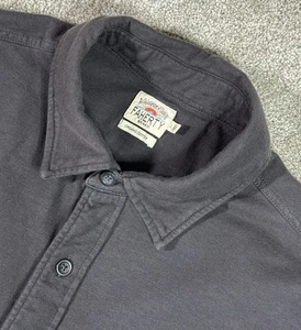 FAHERTY S/S Sunwashed Knit Pocket Button Shirt - Grey - Organic Cotton - Herren L - Bild 1 von 7