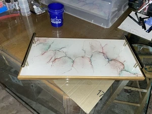 Large Resin Serving Tray - Picture 1 of 5