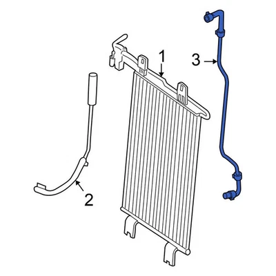 For Nissan Titan 11-15 Nissan Rear Automatic Transmission Oil Cooler Hose Foto 1 de 2