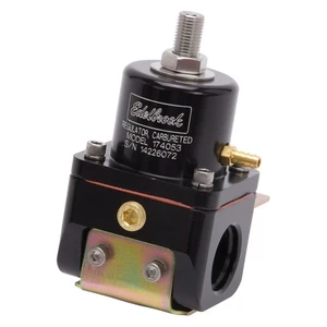 Edelbrock 174053 Fuel Pressure RegulatorBypass Style 180GPH Blk Black - Picture 1 of 2