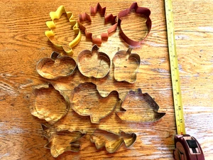 Ausstechformen: Menge 11 Herbstformen, Ganzmetall 1 Zoll Dicke, Sehr guter Zustand - Bild 1 von 5