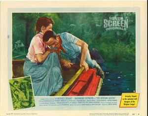 African Queen 1x ORIGINAL US Lobby Card Humphrey Bogart Katharine Hepburn 1951 - Bild 1 von 4