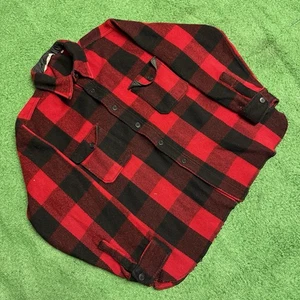 Vintage 90s Woolrich Wool Buffalo Plaid Button Up Size: XL refer 2 Measurments - Bild 1 von 4