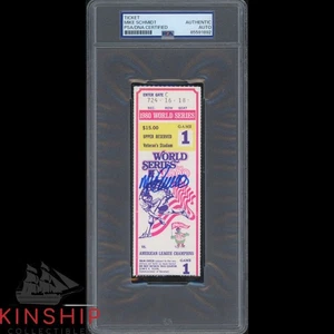 Mike Schmidt signed 1980 World Series Ticket PSA DNA Slab Phillies Auto C5265 - Picture 1 of 1