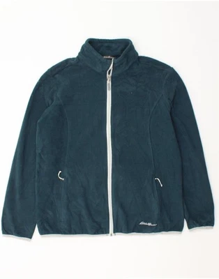 EDDIE BAUER Womens Fleece Jacket UK 16 Large Green Polyester DD21 - Image 1 of 3