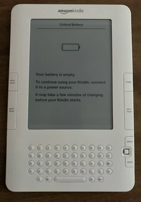 亚马逊 Kindle 捆绑出售物品 带保护壳 第 2 代 D00701 白色 键盘 — 第 1/3 张图片