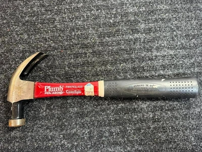 Plumb FA16 11-406 16 OZ. Martillo Permabond Garra Curvada Mango de Fibra de Vidrio Hecho en EE. UU. Foto 1 de 4