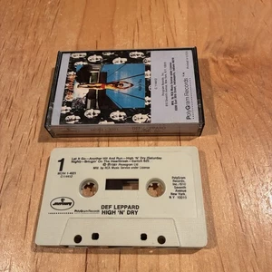 Def Leppard - High N Dry CASSETTE TAPE 1st US issue RCA diamond head metallica - Picture 1 of 4