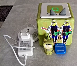 Toniebox + Figuren: Grüne Box, Ladekabel, Kreativtonie und die Playmos Feuerwehr - Bild 1 von 4