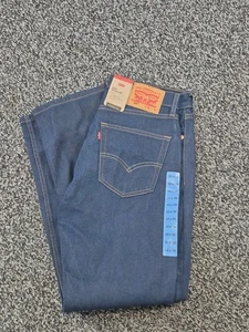 Levis 505 Jeans Herren 32X30 Blau Regular Fit Straight Leg Denim Neu Mit Etikett - Bild 1 von 6