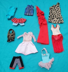 Barbie Fashion Dolls Clothes Dresses Costume Outfits Dress Vest Skort Fringe - Picture 1 of 11