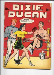 Dixie Dugan #1 JOE PALOOKA! 1942 HITLER Mention Cover! World War II Era VG/F 5.0 - Picture 1 of 2