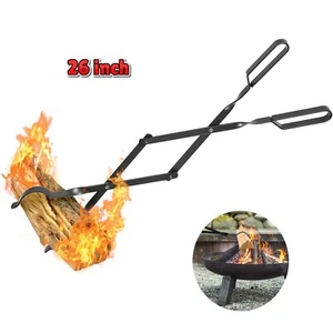 26" Kaminzange Schwerlast Feuerstelle Holzgreifer Schmiedeeisen Lagerfeuer Verwendung - Bild 1 von 7