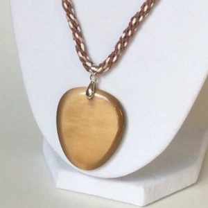 New Cats Eyes Pendent - Brown Pendent - Jewelry Making Supplies - Picture 1 of 9