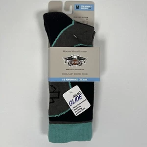 Harley Davidson Reitsocken Damen Medium 1 Paar NEU türkis leicht unregelmäßig - Bild 1 von 8