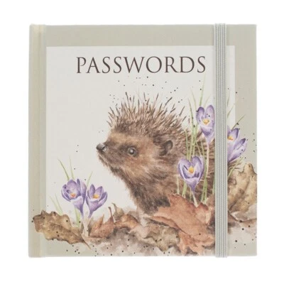 The Country Set Password Book – Wrendale Designs Floral Hedgehog Passwords Book - Image 1 of 3