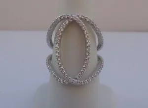 ANILLO DE DISEÑADORES DE PLATA ESTERLINA CON DIAMANTES CREADOS EN LABORATORIO DE 2,50 CT/TALLA 5,6,7,8,9 - Imagen 1 de 8