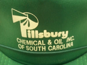 Pillsbury Chemical Oil South Carolina Trucker Hat Green Snap Back Mesh - Picture 1 of 5