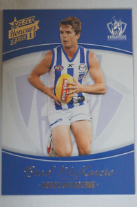 North Melbourne AFL Football Select Honours Series 1 Football Card Brad McKenzie