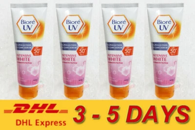4 x 50 ml. Suero para el cuidado corporal Biore UV ANTICONTAMINACIÓN BLANCO intensivo SPF50+ PA+++ Foto 1 de 4