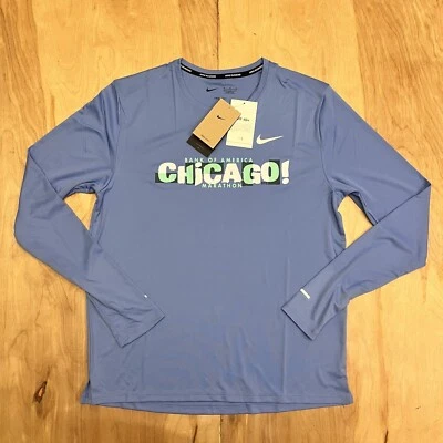 Nike BOA Chicago Marathon 2023 Miler LS Running Shirt FD2699-450 Men’s Size S - Image 1 of 4