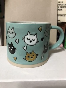 COFFEE MUG CAT MAMA Seafoam Green Raised Design By Spectrum Designz - Picture 1 of 3