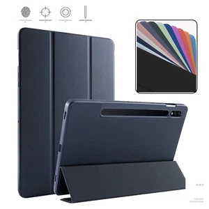 Leather Flip Stand Case Cover for Samsung Galaxy Tab S6 Lite Tab S7 / S7+ Case - Picture 1 of 23