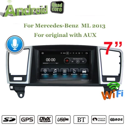 Android Car Radio for Mercedes-Benz ML 2013 7"Stereo Phonelink Carplay GPS WiFi - Image 1 of 4