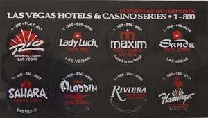 Gorra de leche Pogs Las Vegas Hotels & Casino Series 1-800 POG totalmente nueva - Imagen 1 de 1