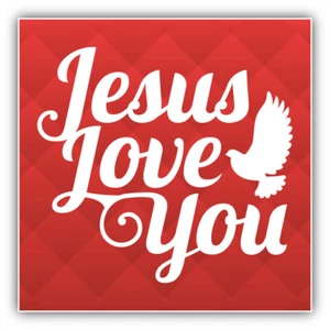 Jesus Love You Car Bumper Sticker Decal - Picture 1 of 1