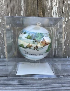 Vintage Hummelwerk Christmas 1981 Unbreakable Satin Ornament "Iniquities Pass" - Picture 1 of 6