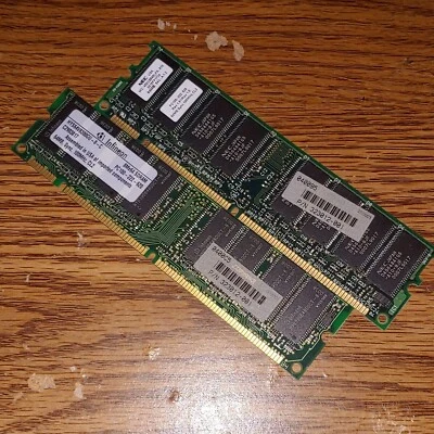 Infineon 128MB SDRAM HYS64V8300GU-8 PC100-222-620 DIMM Module 8Mx64 CL2 - Image 1 of 2