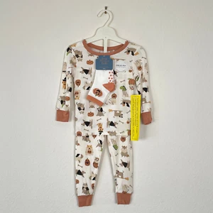 Tres Beau et Belle Bamboo Viscose Dog Halloween Baby Sleeper Pajamas Socks 12M - Picture 1 of 23