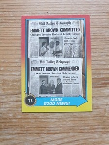Back To The Future Part II Trading Cards - Topps -1989 - Various