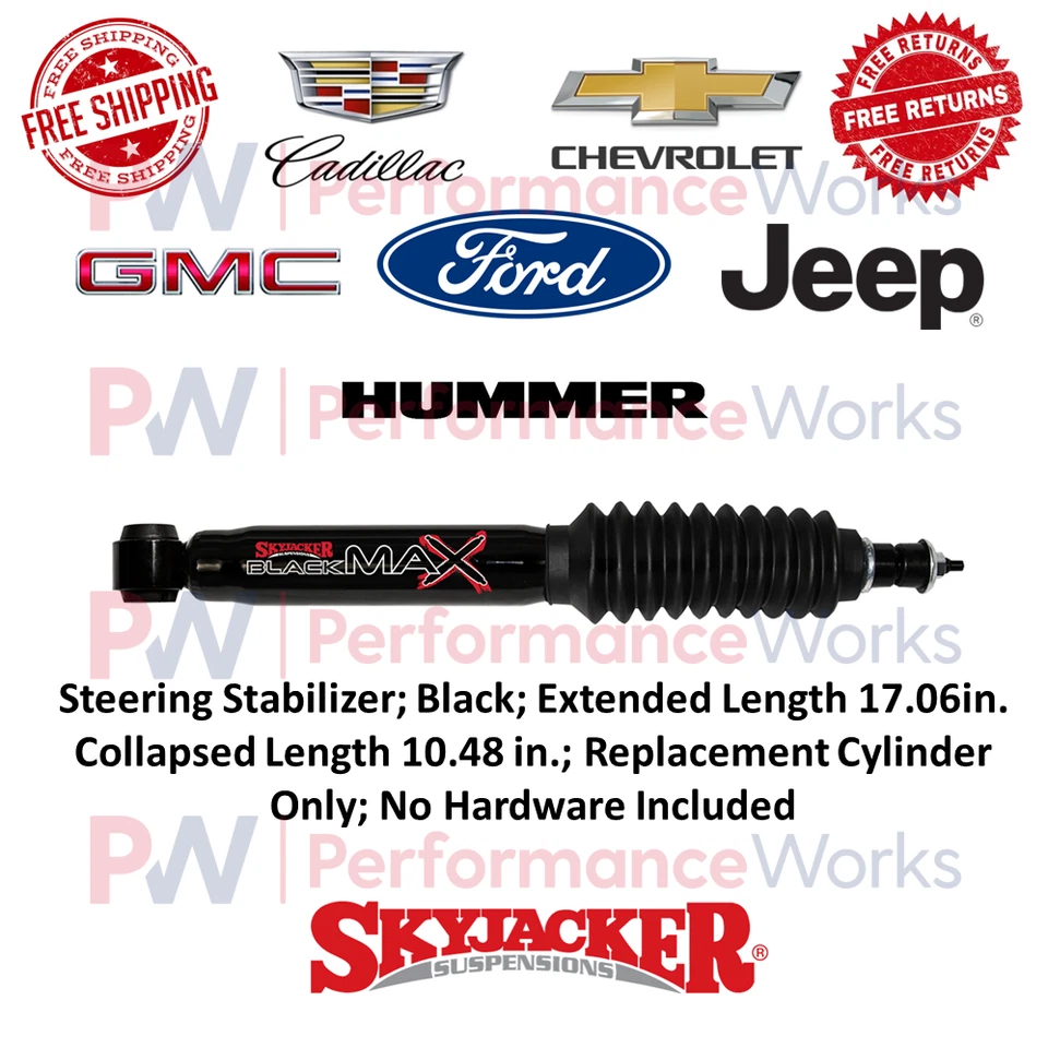 Estabilizador de dirección Skyjacker para Jeep, GMC, Ford, Cadillac, Chevrolet, Hummer Foto 1 de 4